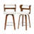 Swivel Upholstered Counter & Barstool With Wood Frame-927549677