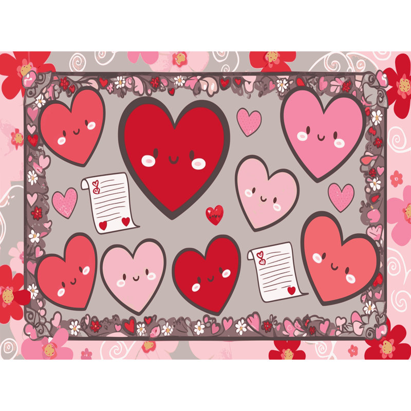 Tapis de Noël East Urban Home, Rectangulaire 3 pi x 5 pi