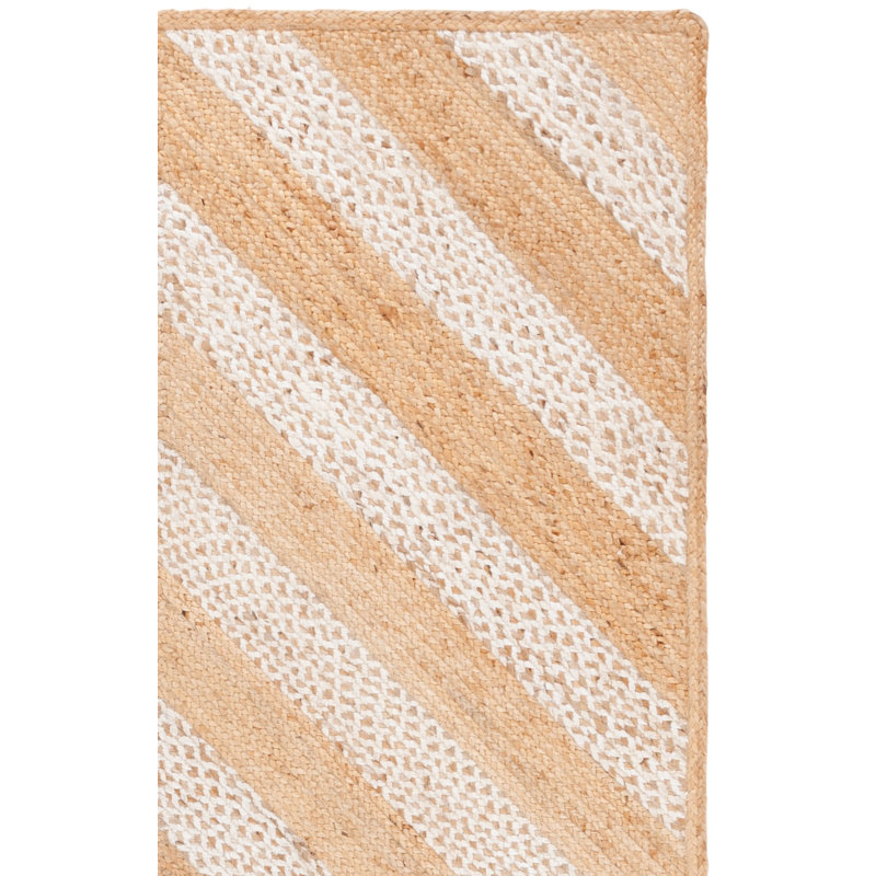 Tapis naturel / ivoire Natural Fibre 926, Tapis de couloir 2 pi 3 po x 8 pi