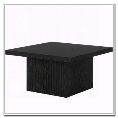 Table basse Mid-Century moderne carrée avec grande plateforme
