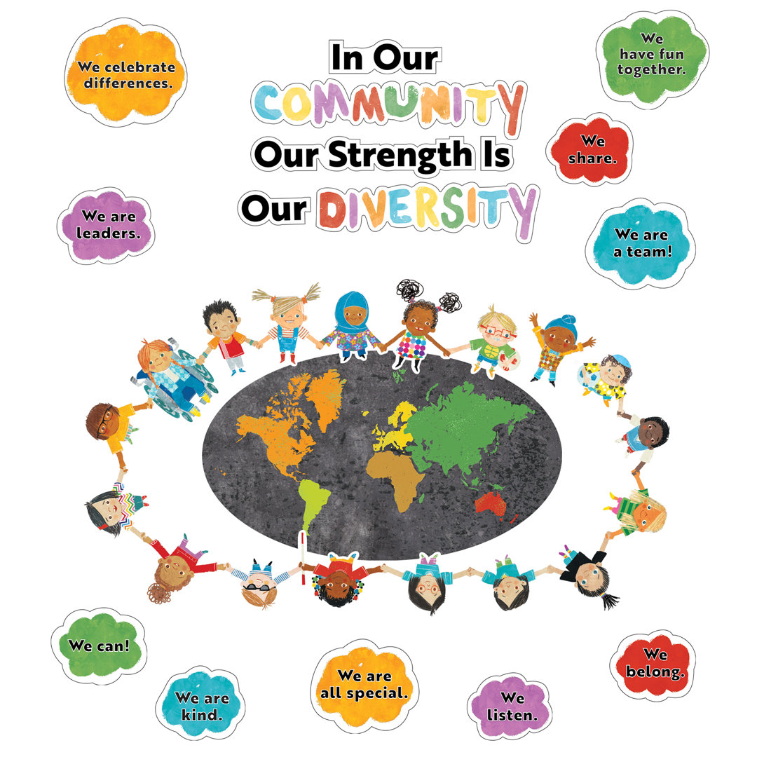 All Are Welcome Our Strength Is Our Diversity Bulletin Board Set Frank Schaffer Publications/Carson Dellosa Publications