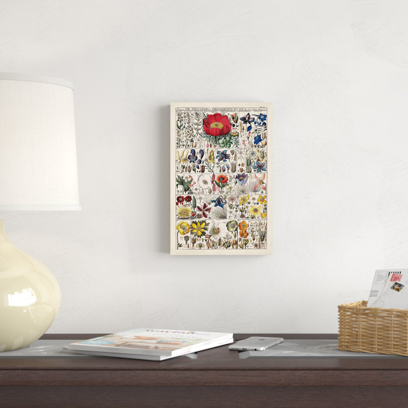 " Floral Chart " by Vision Studio, 12" H x 8" W
