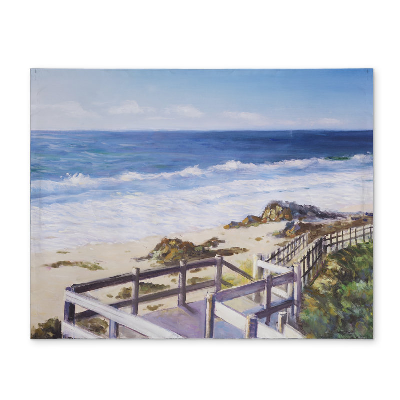 Napperon bleu romantique | Marcher jusqu'à la plage Home Decor