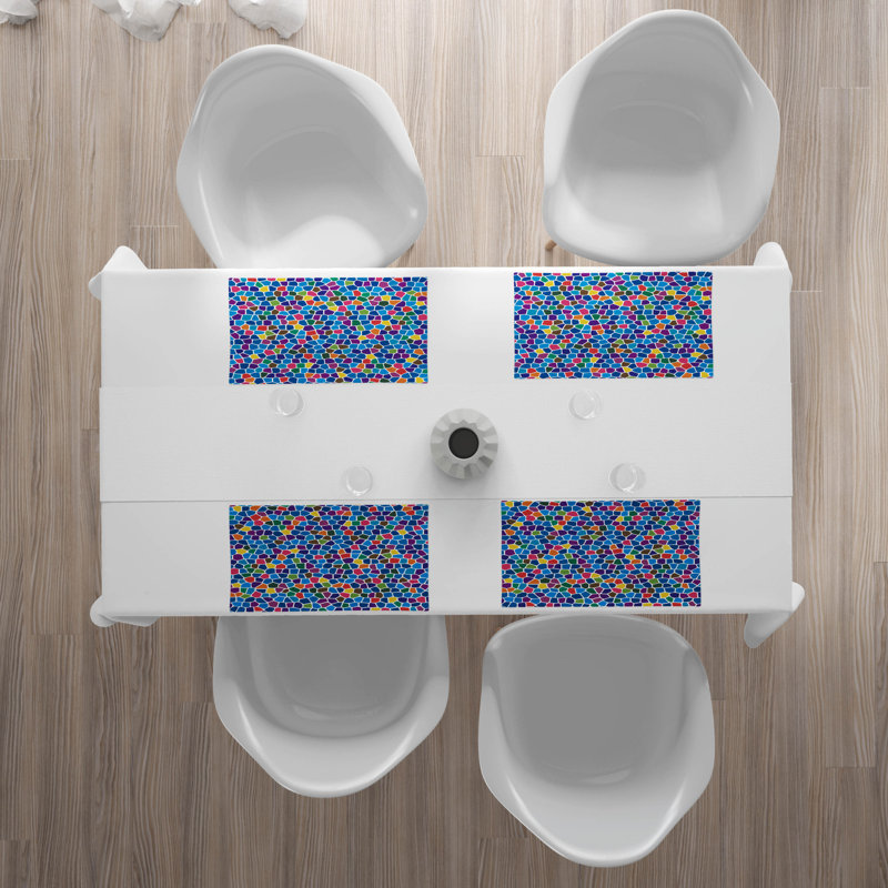 Polyester Abstract Rectangle Placemat