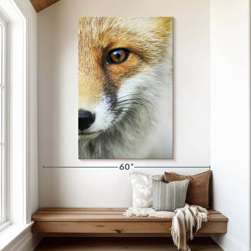 Le regard d'un renard, H 51 po x l 34 po