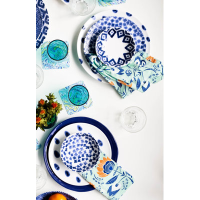 Santorini Stoneware Dinnerware Set 4 Piece