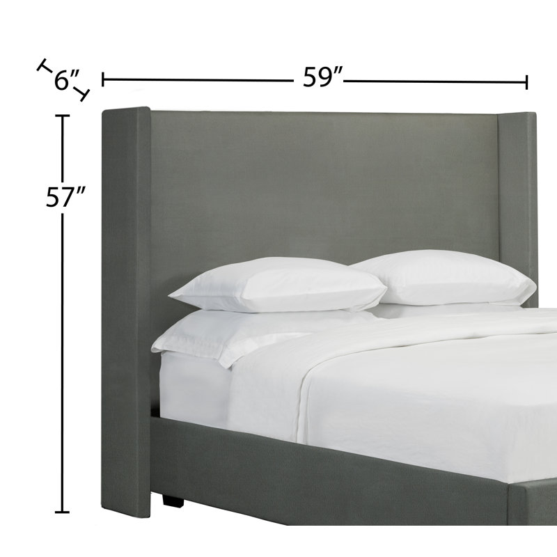 Upholstered Headboard, Full, Ash