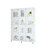Gracelino 66.5" Tall Glass China Cabinet Curio Display Stand with 2 Lockable Doors and Open Storage Shelf-323873628