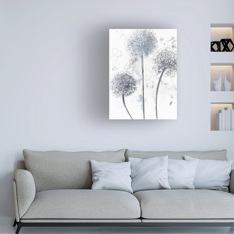«Floral Wedgewood Allium» sur toile, H 18 po x l 24 po x P 2 po