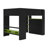Full Size Gamer Loft Bed With Height-Adjustable Desk,Wardrobe And RGB Light-118612921