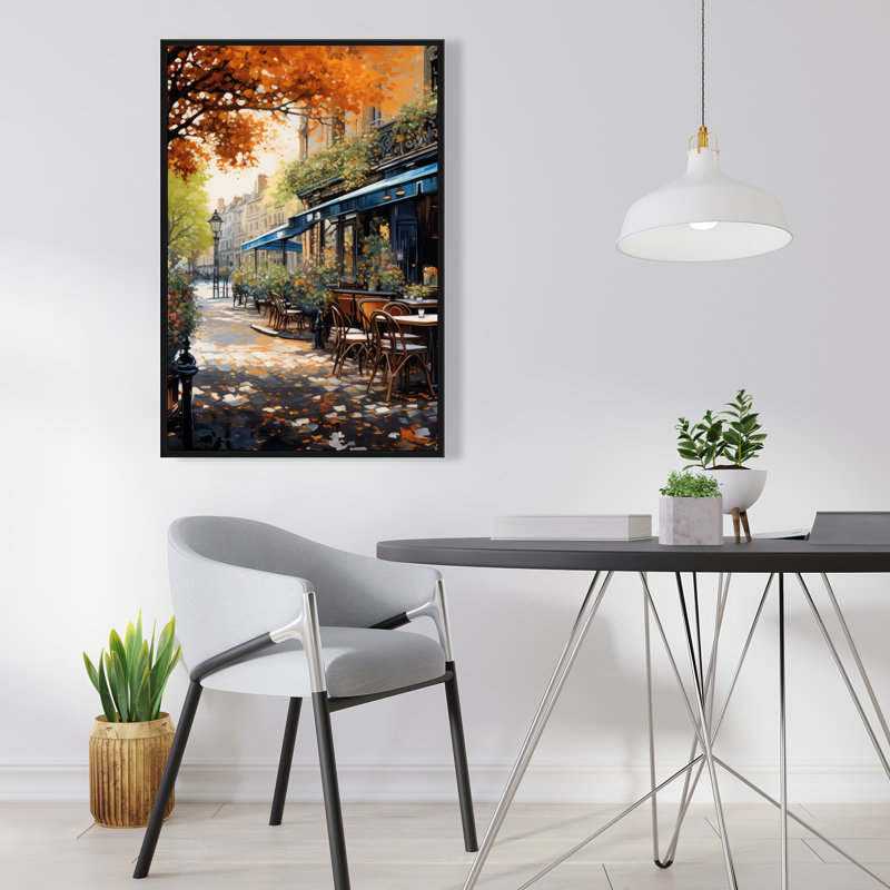 «My Secret Place - White Street Scenery», art sur toile encadré
