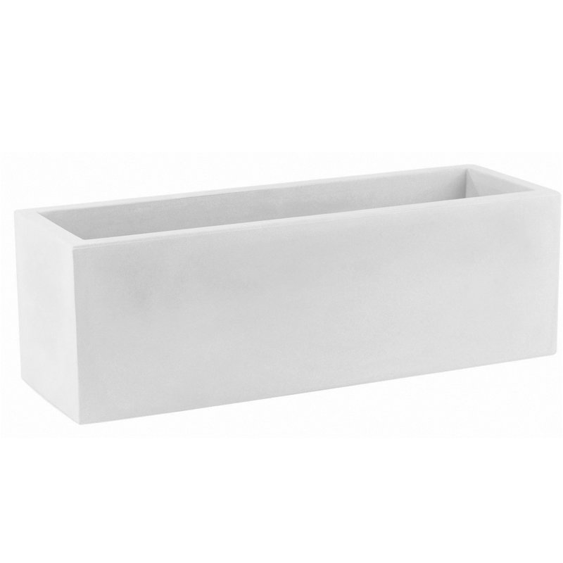 Jardiniere 47" Planter, 19.75" H x 47.25" W x 19.75" D, White