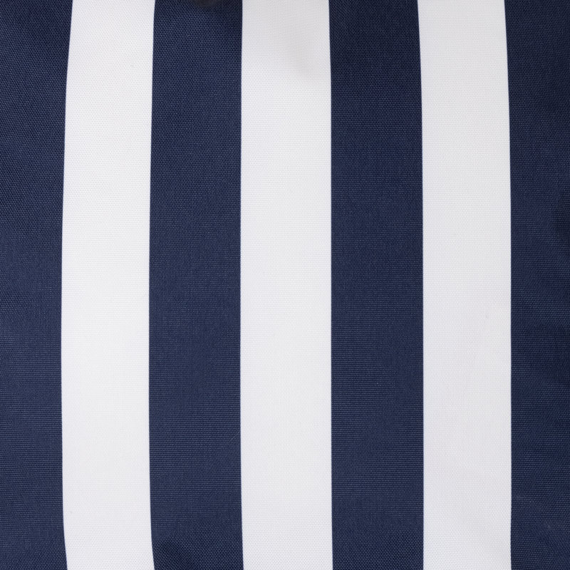 Deck Stripe Indoor-Outdoor Cushion, Navy Blue