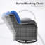 Ensemble de chaises berçantes d'extérieur en rotin avec coussins Tommy-88545913-88545908