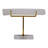 Valencia-Inspired Selenite Decorative Object with Metal Accents and Acrylic Base - Modern Mineral Display for Elegant Home Decor-399357419