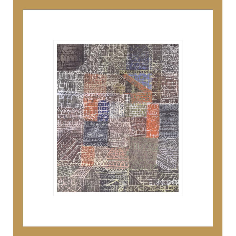 «Structural II» par Paul Klee, impression giclée sur cadre, H 15,52 po x l 13,75 po