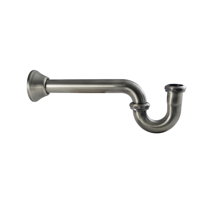 Kingston Brass Vintage 1-1/4 Inch Decor P-Trap, 18 Gauge, Antique Brass