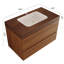 Meuble-lavabo flottant (doit inclure le meuble-lavabo et le lavabo), rangement en bois, petite salle de bain moderne