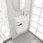 16" Small Bathroom Vanity Set，Single Wall-Mounted Bathroom Vanity Set，Floating Bathroom Vanity with Ceramic Sink Top-97833810