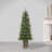 White 6' Pre-Lit Pine Tree