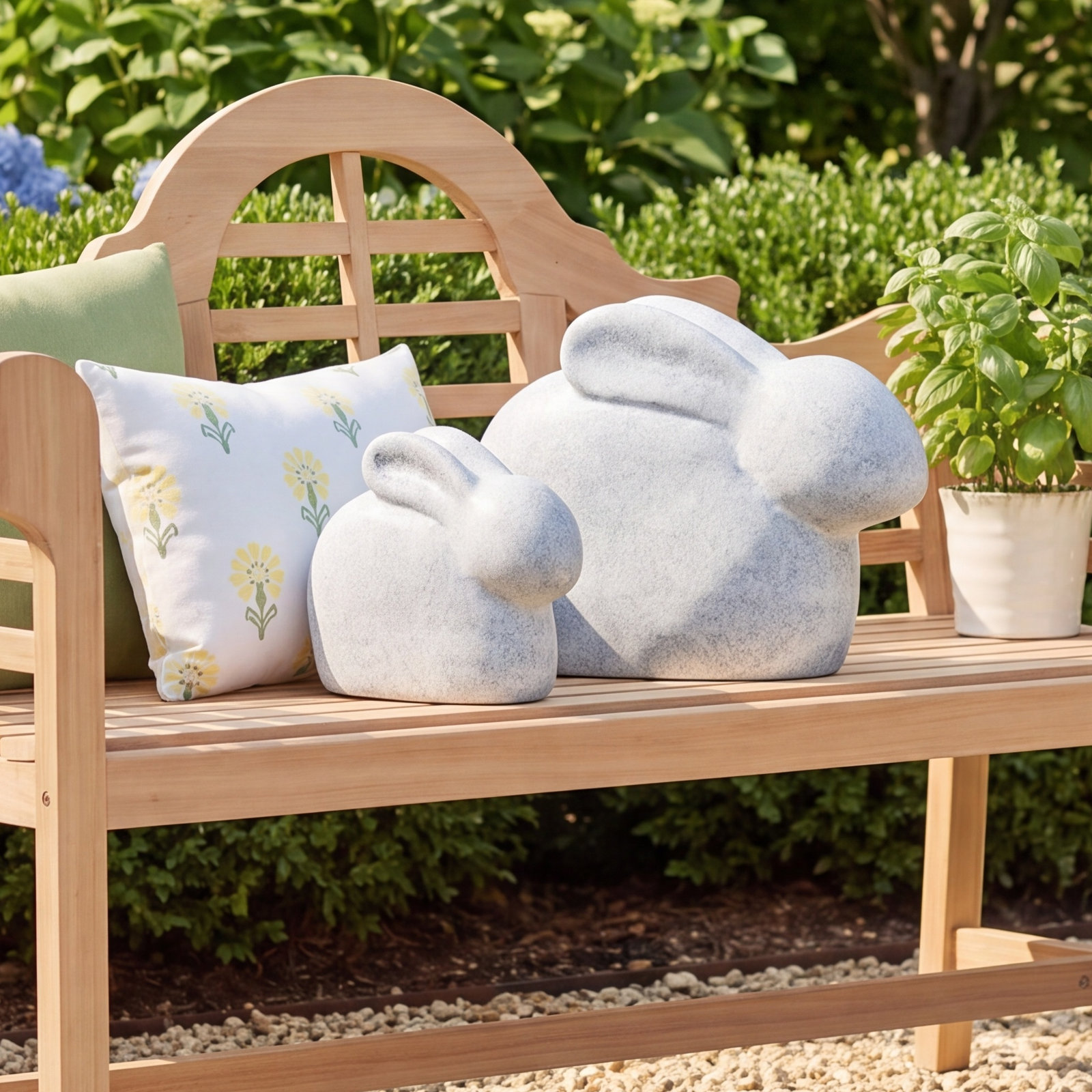 Veasey Rabbit Garden Statue