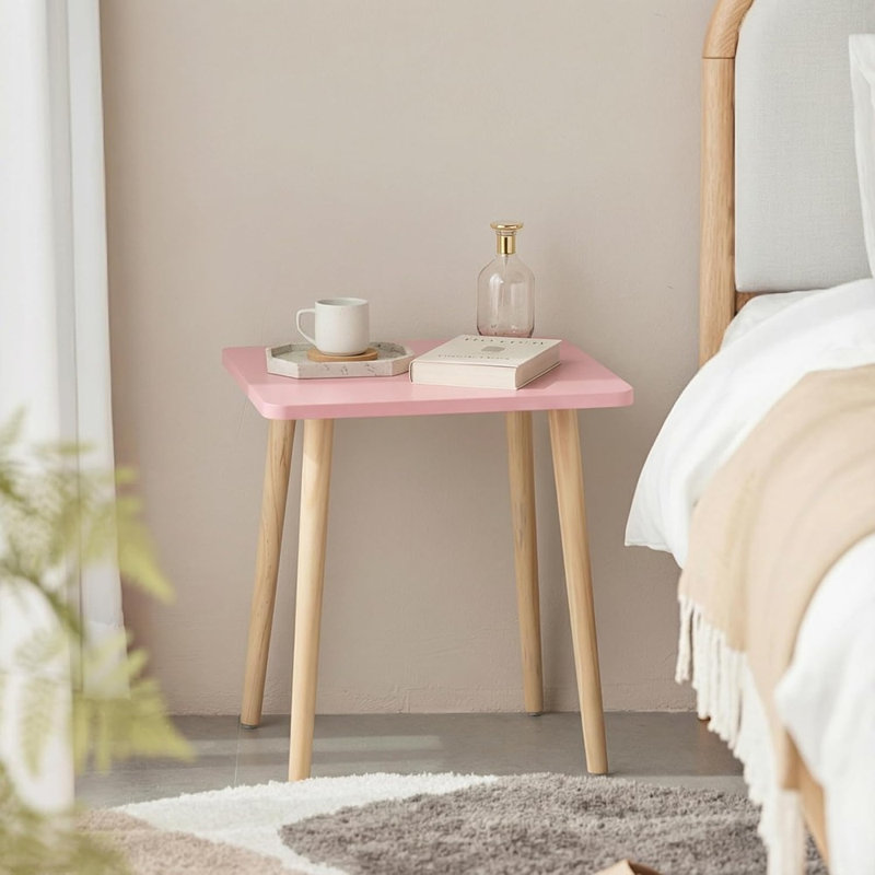 Ensemble de 2 tables d'appoint, tables d'appoint modernes et tables d'appoint pour petits espaces, décoration intérieure en bois, assemblage facile