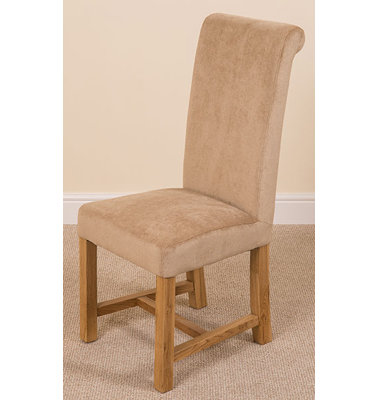 Jasia Braced Scroll Upholstered Dining Chair
