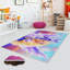 Tapis beige / mauve / bleu en polyester touffeté à la machine Waller-1072077755