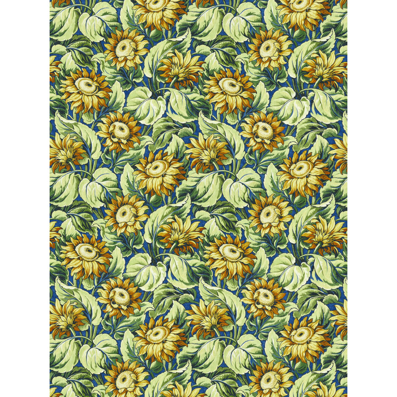 SUNFLOWER PRINT, Cobalt