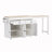 74.5 inch Kitchen Island with Extendable Dining Table , Rolling Kitchen Island on Wheels with Spice Rack and 2 Drawers, 4 Door Cabinet, for Kitchen, Dining Room, White (One Package)-144319025