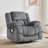Kinue 41.3" W Swivel Upholstered Recliner with Massage and Heat-1183879873