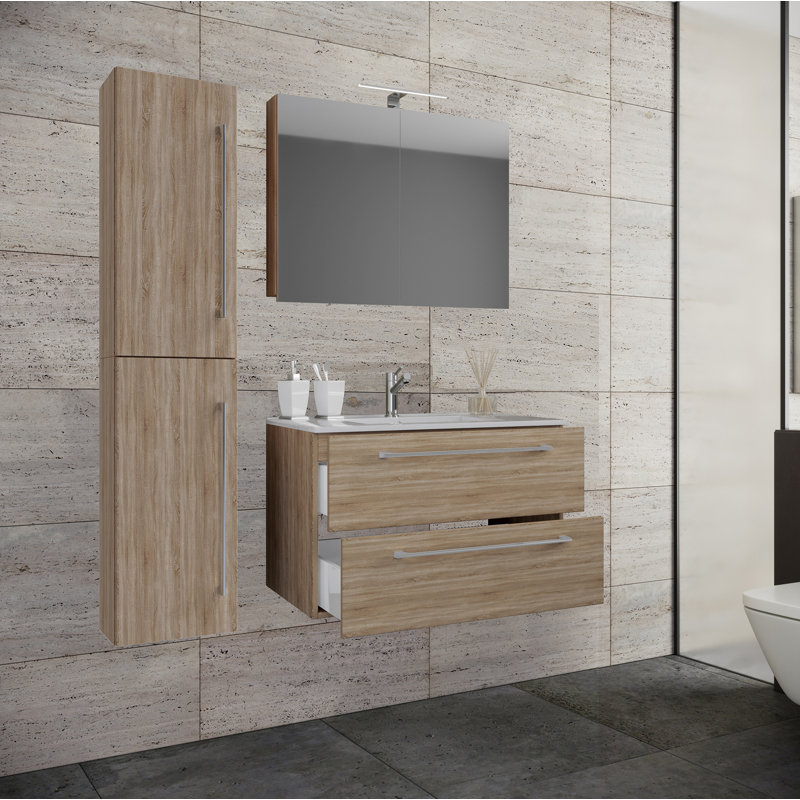 Raleah Bathroom Furniture Suite, Brown