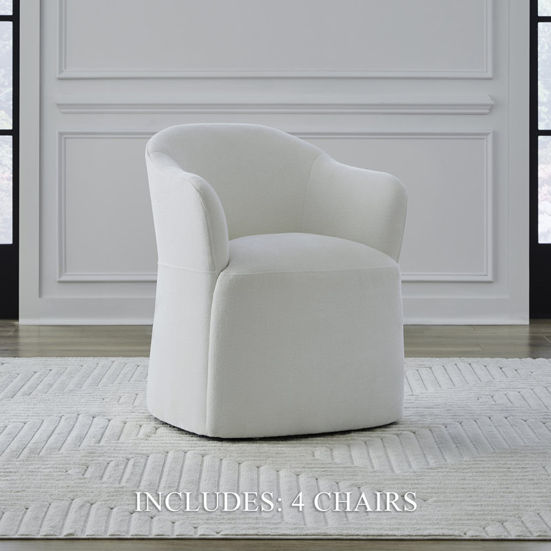 Faouzi Ivory Accent Dining Chairs - Set Of 4, Ivory