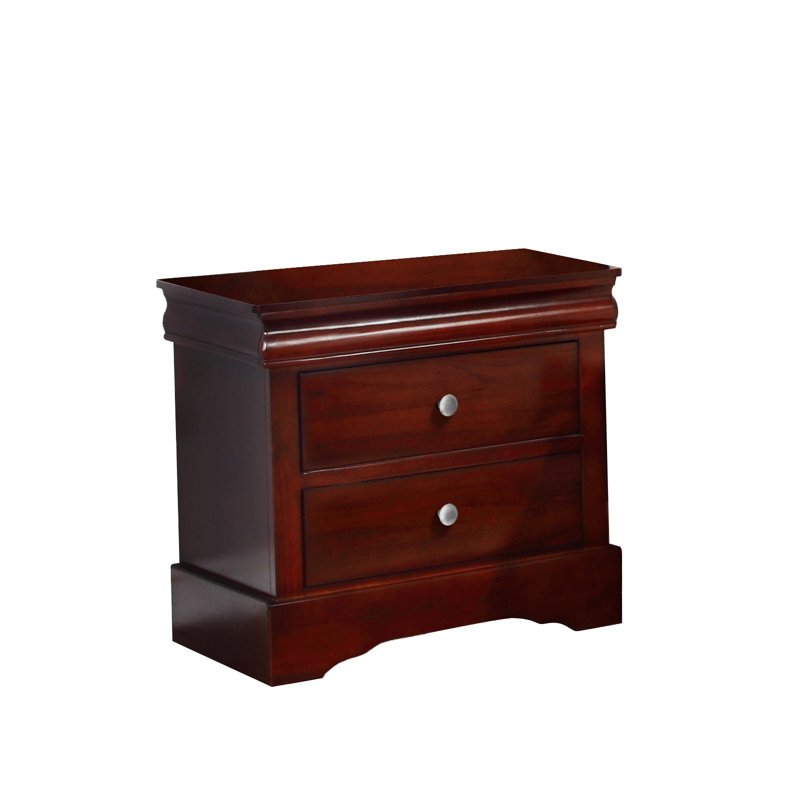 Louis Philip Nightstand, Dark Cherry