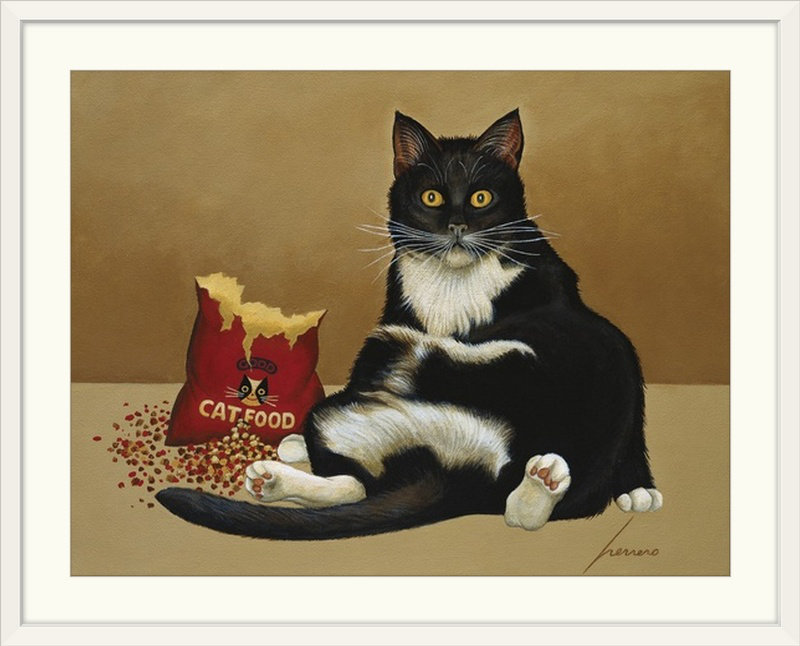 «Lowell Herrero» par Anjelina Felini, H 35 po x l 44 po x P 1 po, Cadre blanc