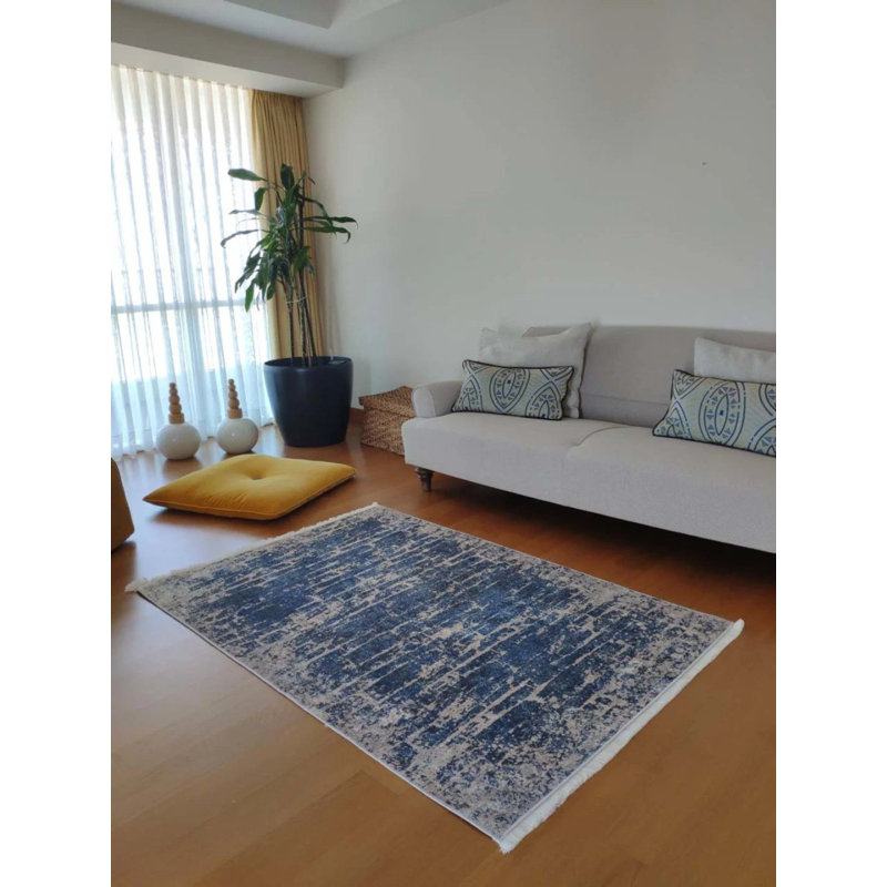 Toscana Performance Washable Abstract Indoor / Outdoor Rug, Square 5'3"
