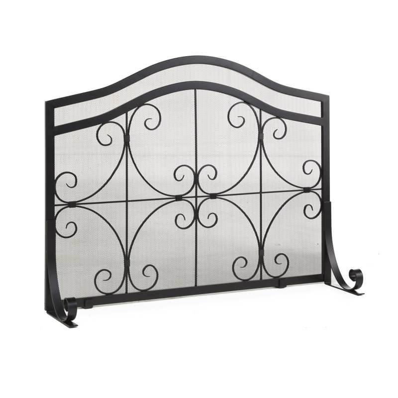 Pare-étincelles Large Crest, Noir, noir, noir, noir, H 31 po x l 38 po x P 13,3 po