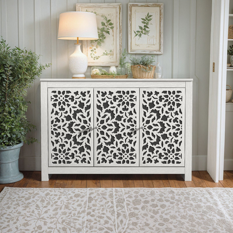 Arrastia 44.3'' Sideboard, Pearl White Oak, Barli