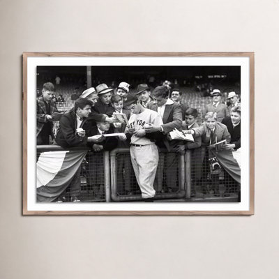 Alphon "Joe DiMaggio Signing Autographs" Print
