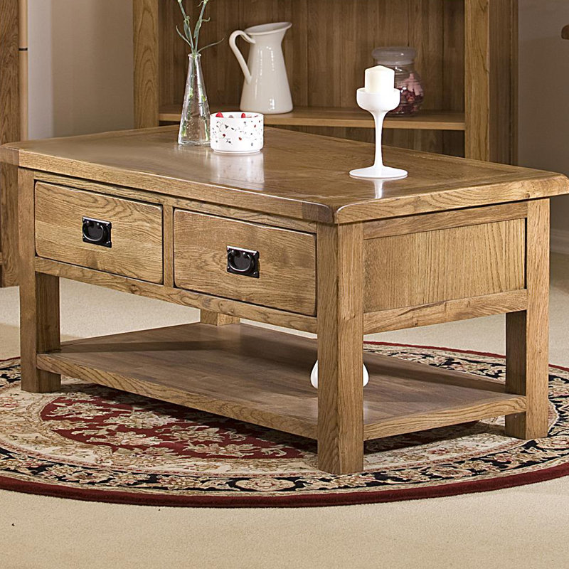 Solid Wood Four Leg Coffee Table