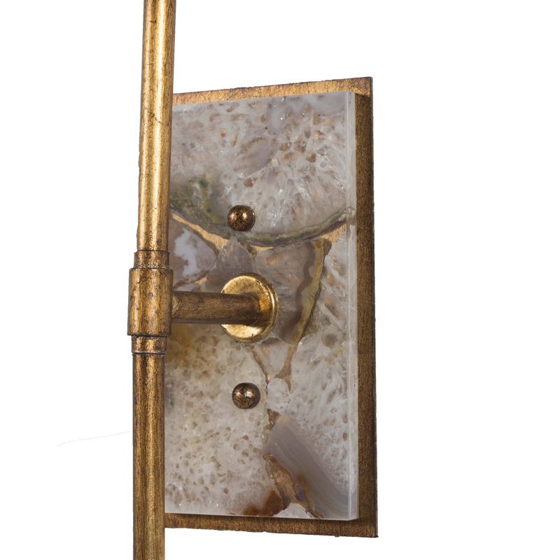 Garnet 1-Light Wallchiere, Gold