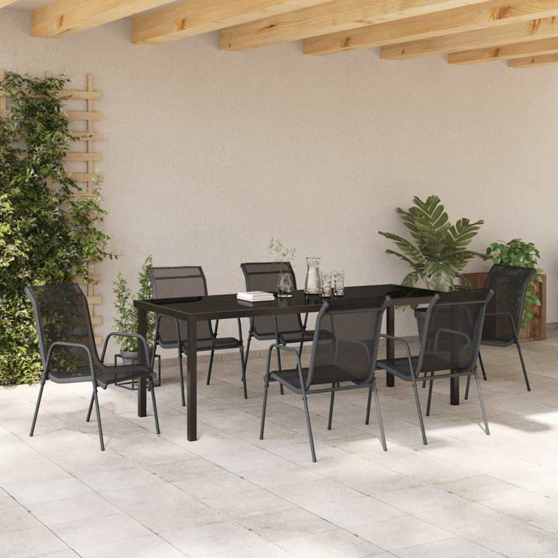 6 - Person Patio Dining Set with Rectangular Table
