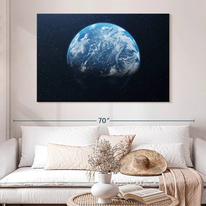 Oberle Earth From Space, 34" H x 51" W