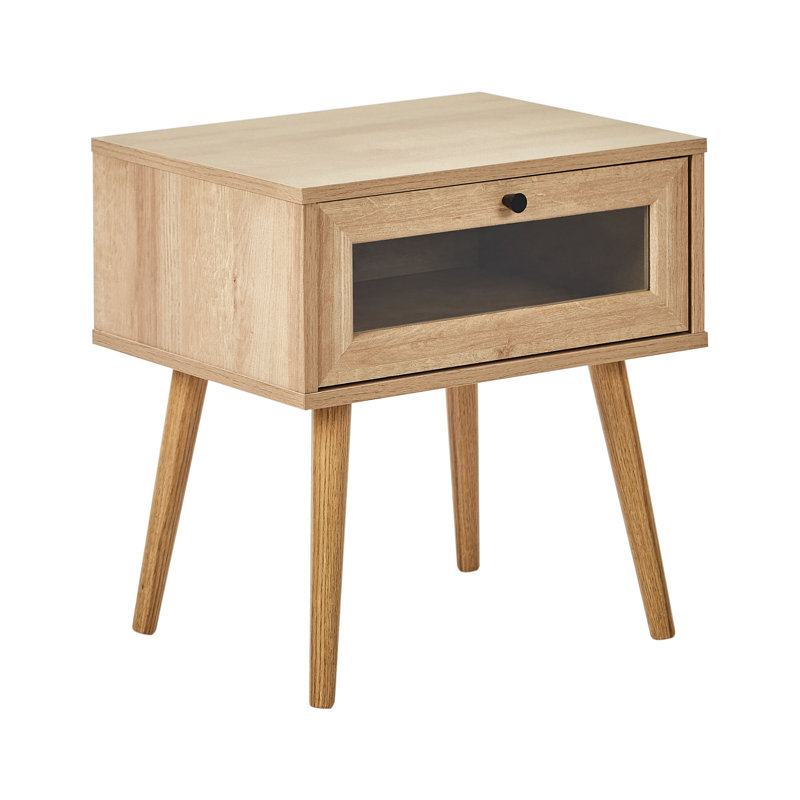 ALBANY 48cm W Manufactured Wood Bedside Table