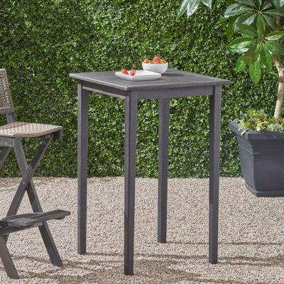 Table de bar d'extérieur en bois d'acacia