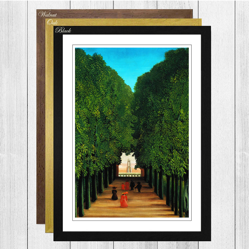 Henri Rousseau - Single Picture Frame Print, Black