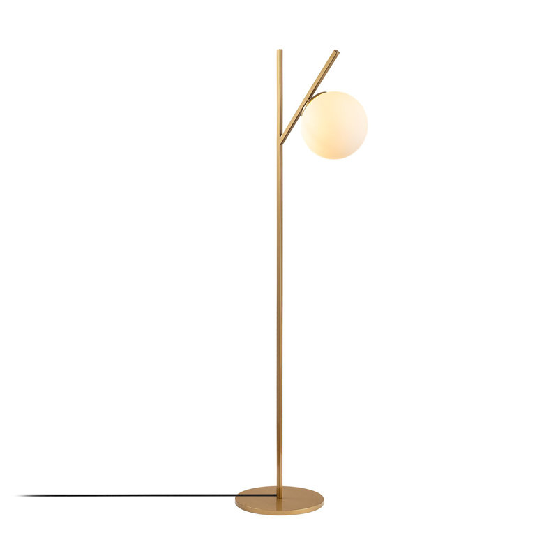 Lampe sur pied avec bras articulé 60 po Okamoto, Or