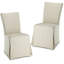 Chaise d'appoint rembourrée en lin Latrell