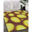 Brun abstrait/Tapis décoratif vert-971967867