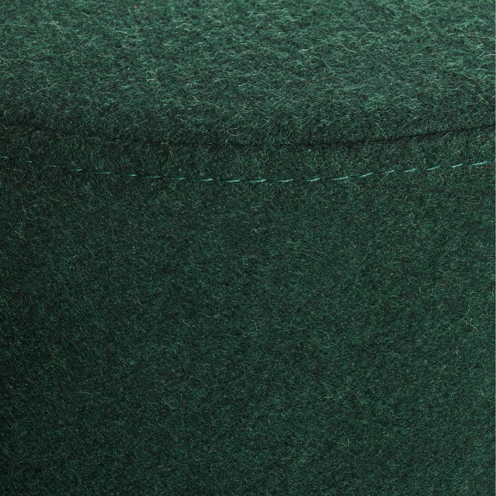 Bumper Upholstered Pouf, Vesper Navy Green